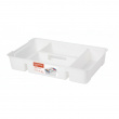 Sorteringsbricka med handtag, SISTEMA STORAGE TABLET, 47,5 x 30 x H9 cm, Vit Sorteringsbricka med handtag, SISTEMA STORAGE TABLET, 47,5 x 30 x H9 cm, Vit
