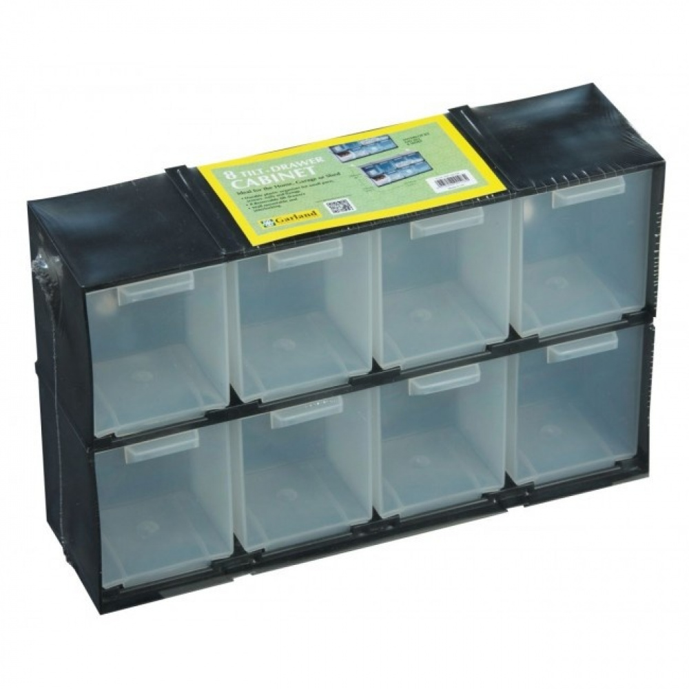 Sorteringslåda med 8 lutande lådor, TILT DRAWER CABINET, 32,5 x 9 x H 20,8 cm, Garland, Grå i gruppen Förvaring / Förråd- och garageförvaring hos SmartaSaker.se (42789)