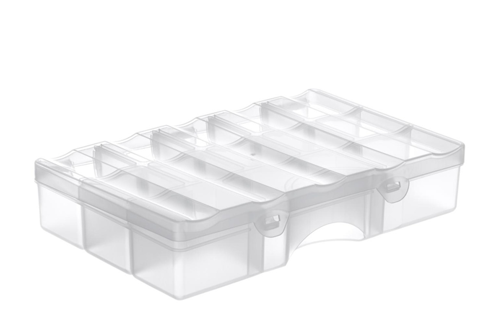 Sorteringslåda med lock, 13 fack, SMARTSTORE ORGANIZER MEDIUM, 29 x 19 x H6 cm i gruppen Förvaring / Förvaringslådor / Småförvaring / Askar hos SmartaSaker.se (42790)