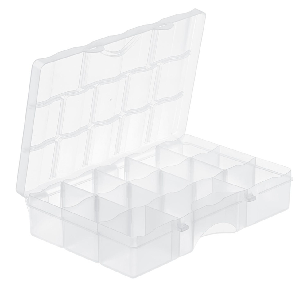 Sorteringslåda med lock, 13 fack, SMARTSTORE ORGANIZER MEDIUM, 29 x 19 x H6 cm i gruppen Förvaring / Förvaringslådor / Småförvaring / Askar hos SmartaSaker.se (42790)