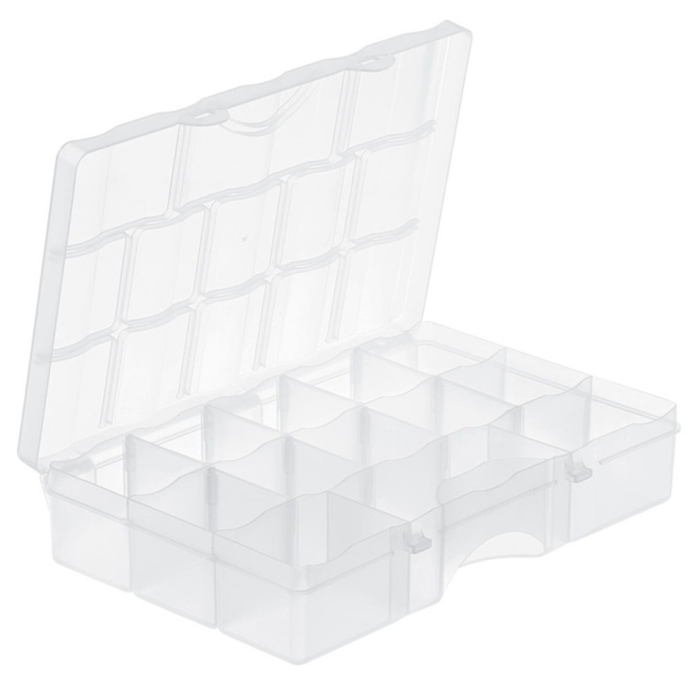 Sorteringslåda med lock, 13 fack, SMARTSTORE ORGANIZER MEDIUM, 29 x 19 x H6 cm i gruppen Förvaring / Förvaringslådor / Småförvaring / Askar hos SmartaSaker.se (42790)