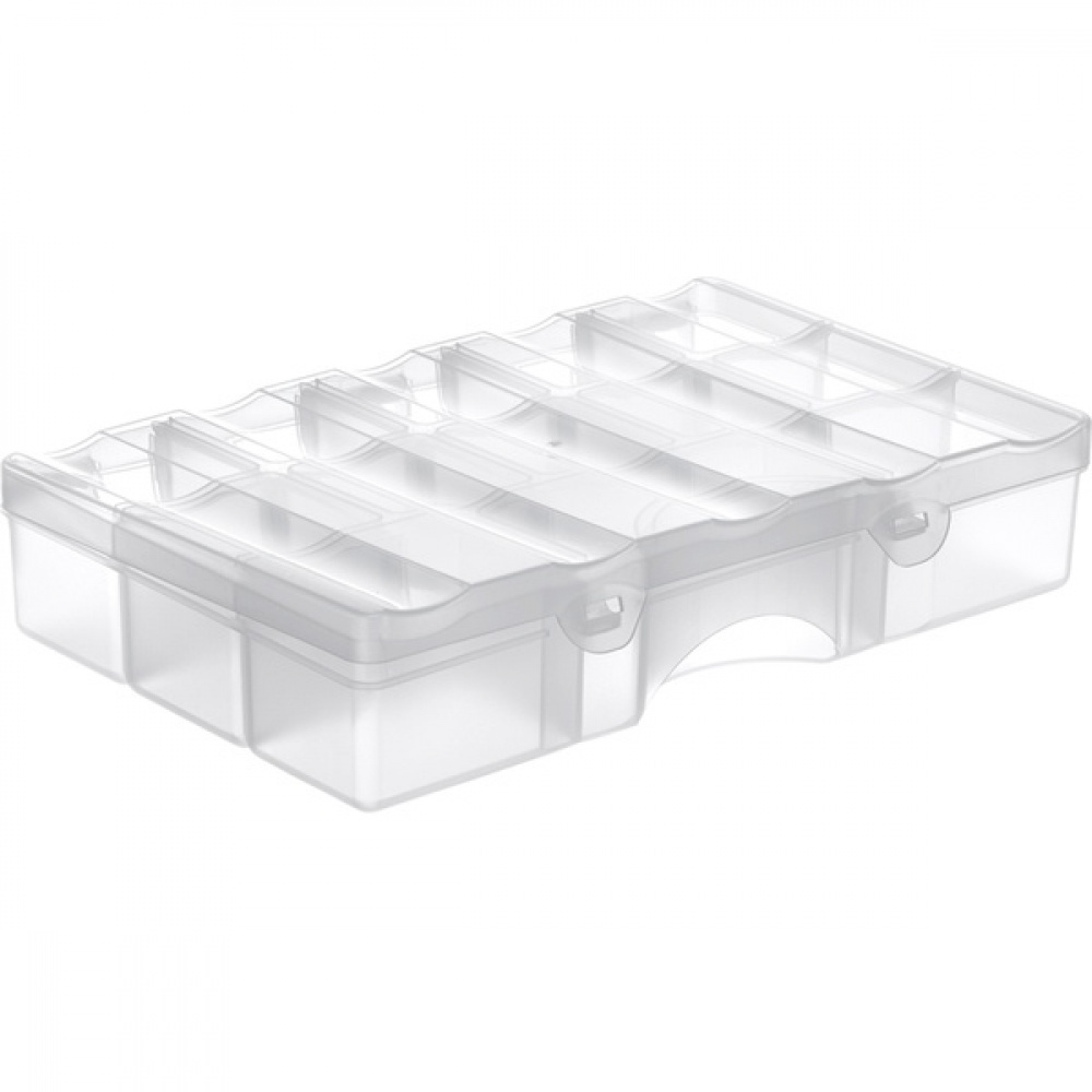 Sorteringslåda med lock, 13 fack, SMARTSTORE ORGANIZER MEDIUM, 29 x 19 x H6 cm i gruppen Förvaring / Förvaringslådor / Småförvaring / Askar hos SmartaSaker.se (42790)