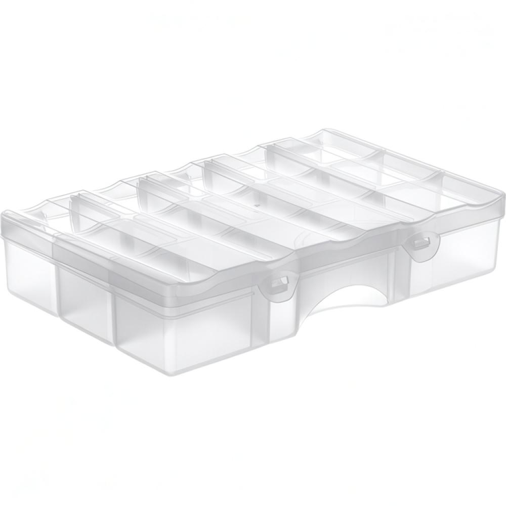 Sorteringslåda med lock, 13 fack, SMARTSTORE ORGANIZER MEDIUM, 29 x 19 x H6 cm i gruppen Förvaring / Förvaringslådor / Småförvaring / Askar hos SmartaSaker.se (42790)