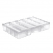 Sorteringslåda med lock, 19 fack, SMARTSTORE ORGANIZER LARGE, 38 x 27 x H 7cm, Klar Sorteringslåda med lock, 19 fack, SMARTSTORE ORGANIZER LARGE, 38 x 27 x H 7cm, Klar