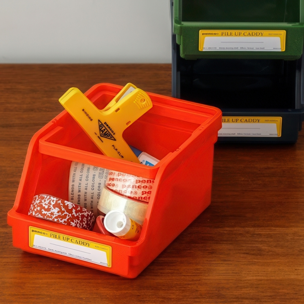 Stapelbar korg, öppen front, PENCO PILE UP CADDY, 18 x 13 x H 9,5 cm i gruppen Förvaring / Förvaringslådor hos SmartaSaker.se (42801)