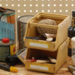 Stapelbar korg, öppen front, PENCO PILE UP CADDY, 18 x 13 x H 9,5 cm Stapelbar korg, öppen front, PENCO PILE UP CADDY, 18 x 13 x H 9,5 cm