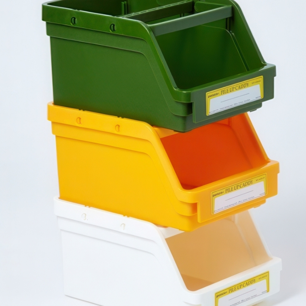 Stapelbar korg, öppen front, PENCO PILE UP CADDY, 18 x 13 x H 9,5 cm i gruppen Förvaring / Förvaringslådor hos SmartaSaker.se (42801)