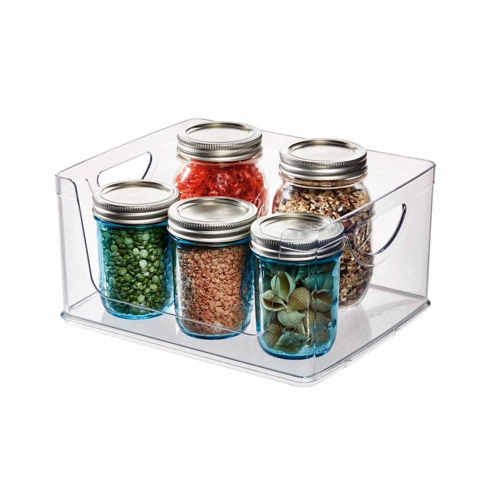 Stapelbar korg, Öppen front, RPET CABINET OPEN FRONT, 25,4 x 20,3 x H 12,7 cm, Transparent i gruppen Förvaring / Köksförvaring / Organisera köksskåp hos SmartaSaker.se (42802)