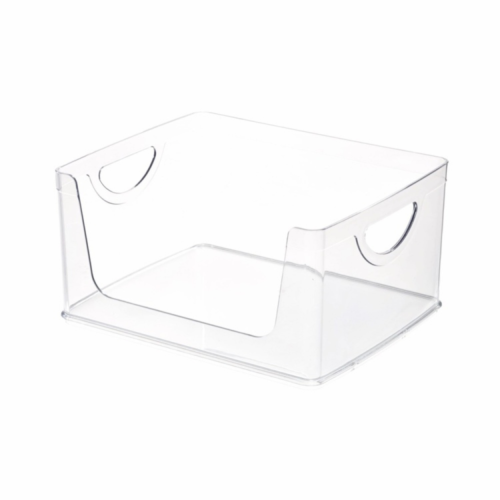 Stapelbar korg, Öppen front, RPET CABINET OPEN FRONT, 25,4 x 20,3 x H 12,7 cm, Transparent i gruppen Förvaring / Köksförvaring / Organisera köksskåp hos SmartaSaker.se (42802)