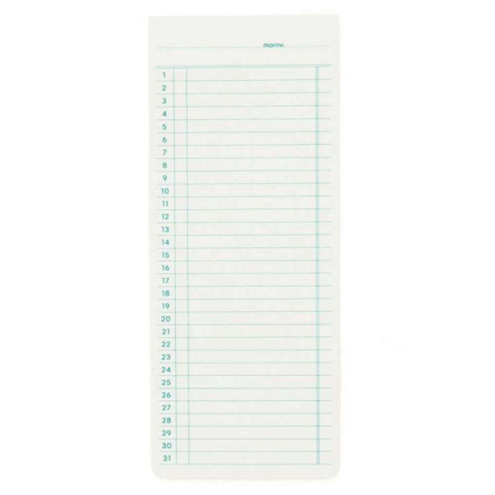 Stickers för månadsplanering, 30 blad, PENCO STICKY PAD MONTHLY, 7,4 x H 18 cm i gruppen Förvaring / Kontorsmaterial hos SmartaSaker.se (42815)
