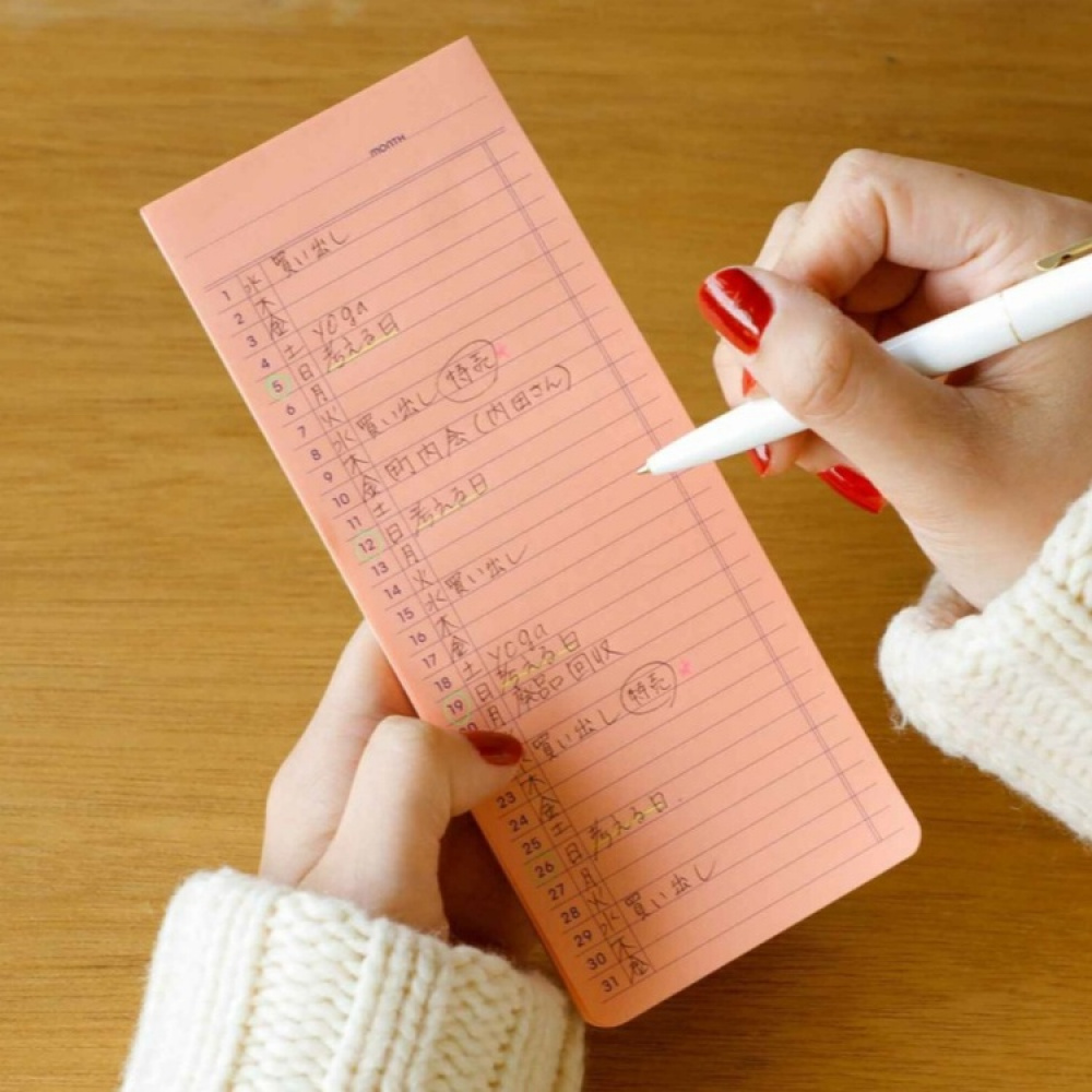 Stickers för månadsplanering, 30 blad, PENCO STICKY PAD MONTHLY, 7,4 x H 18 cm i gruppen Förvaring / Kontorsmaterial hos SmartaSaker.se (42815)