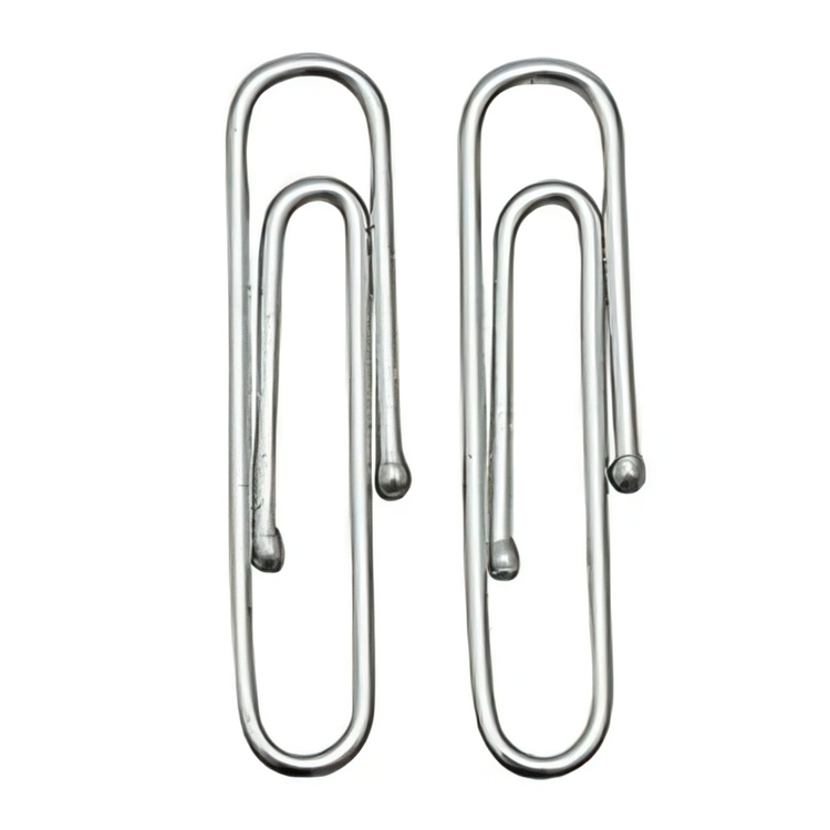 Stora gem i pappburk, 75 st, 2:a sortering, BIG PACK CLASSIC XXL, silver i gruppen Förvaring / Kontorsmaterial hos SmartaSaker.se (42820)