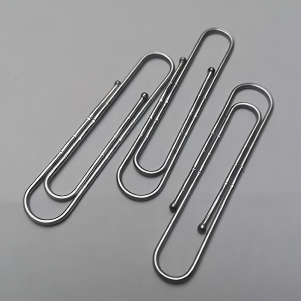 Stora gem i pappburk, 75 st, 2:a sortering, BIG PACK CLASSIC XXL, silver i gruppen Förvaring / Kontorsmaterial hos SmartaSaker.se (42820)