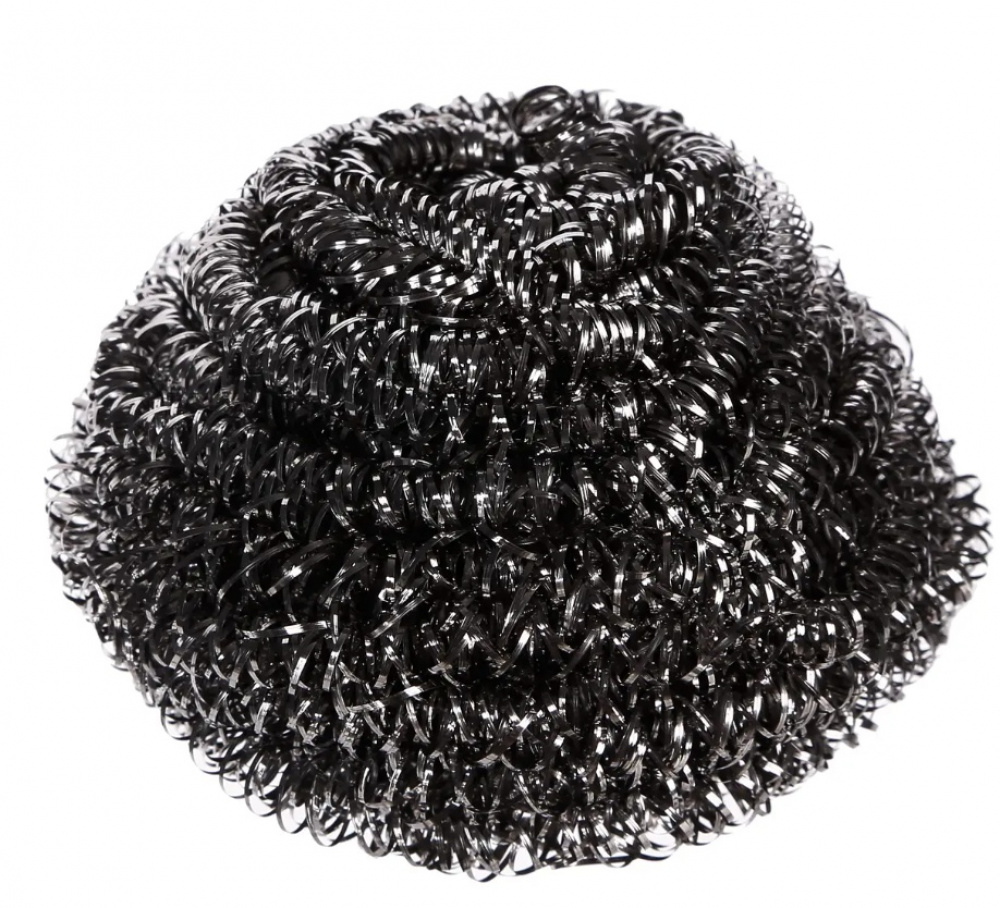 Stålsvampar , 4 st, SCRUBBING SPIRAL SPONGES, 6 x H 4 cm, Silver i gruppen Förvaring / Städförvaring och sopsortering / Städtrasor och borstar hos SmartaSaker.se (42840)
