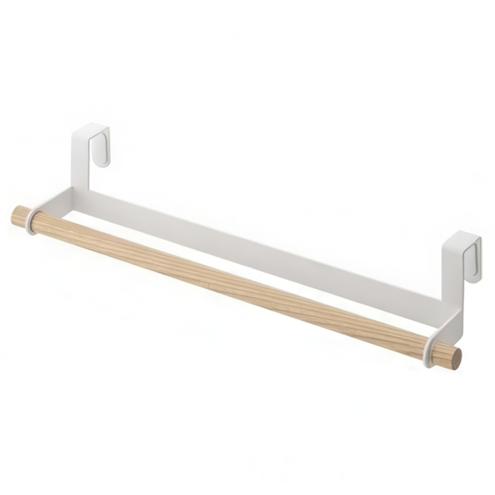 Stång för handduk, över skåpdörr, TOSCA TOWEL HANGER, Large, Yamazaki, Vit i gruppen Förvaring / Sovrumsförvaring / Dörrkrokar hos SmartaSaker.se (42842)