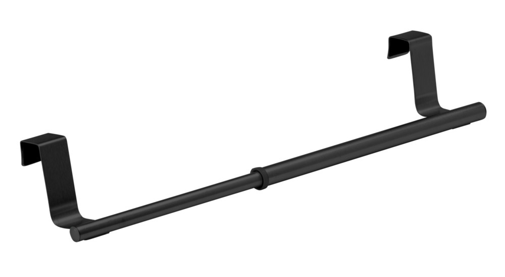 Stång för handduk, över skåpkant, SMALL TELESCOPIC RAIL, 22-35 cm, Svart i gruppen Förvaring / Köksförvaring / Organisera köksskåp hos SmartaSaker.se (42845)