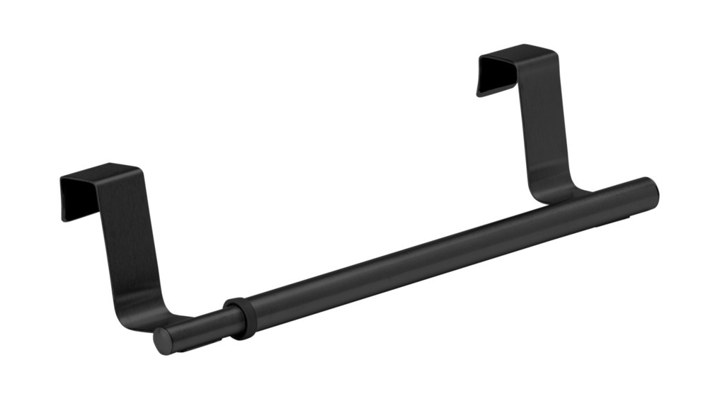 Stång för handduk, över skåpkant, SMALL TELESCOPIC RAIL, 22-35 cm, Svart i gruppen Förvaring / Köksförvaring / Organisera köksskåp hos SmartaSaker.se (42845)