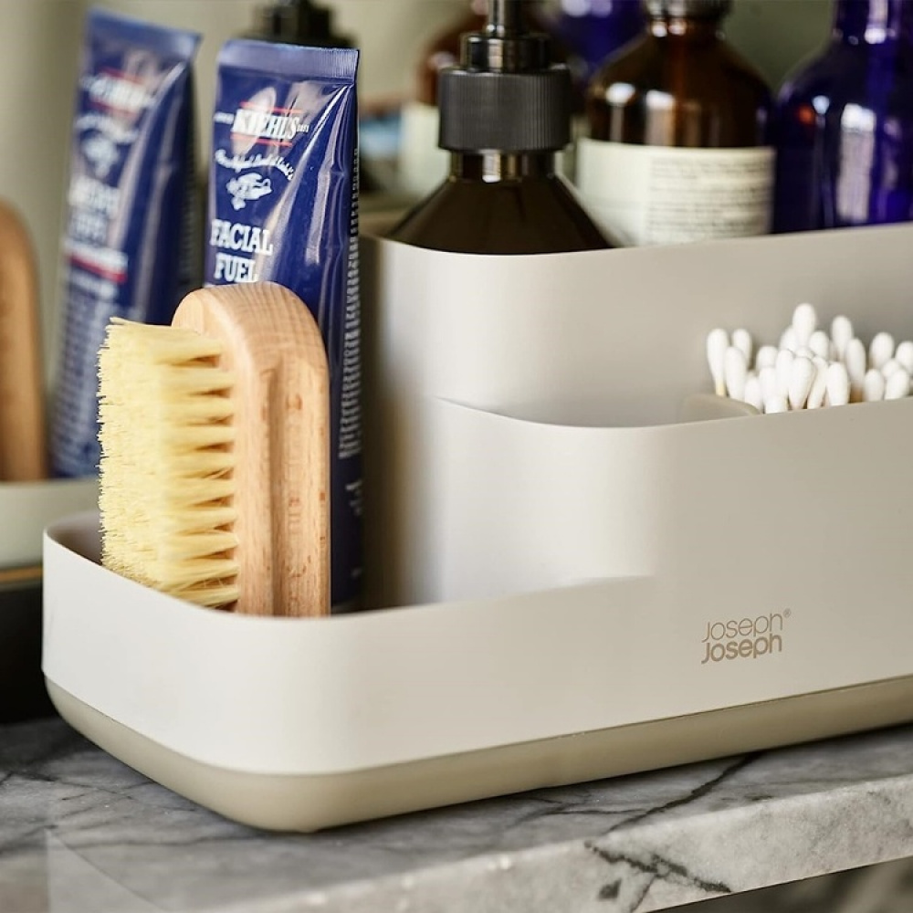 Ställ för badrummet, EASY STORE CADDY ECRU, 25 x 12 x H 11,6 cm, Joseph Joseph, Grå-Beige i gruppen Förvaring / Badrumsförvaring hos SmartaSaker.se (42856)