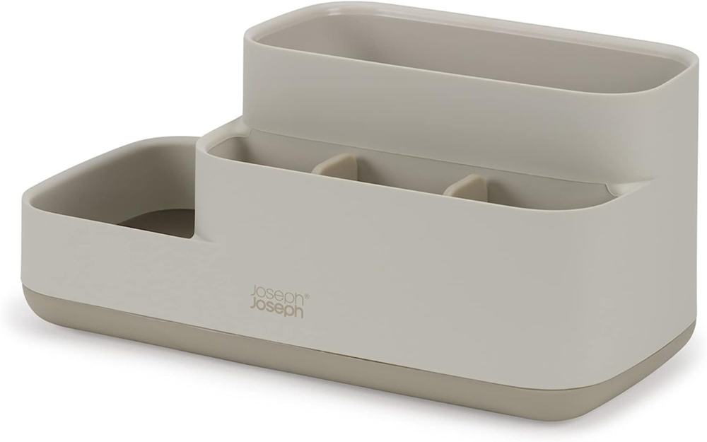 Ställ för badrummet, EASY STORE CADDY ECRU, 25 x 12 x H 11,6 cm, Joseph Joseph, Grå-Beige i gruppen Förvaring / Badrumsförvaring hos SmartaSaker.se (42856)