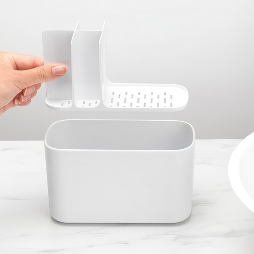 Ställ för eltandborstar / smink, RENEW CADDY, 19,6 x 9,9 x H 11 cm, Brabantia i gruppen Förvaring / Badrumsförvaring hos SmartaSaker.se (42858)