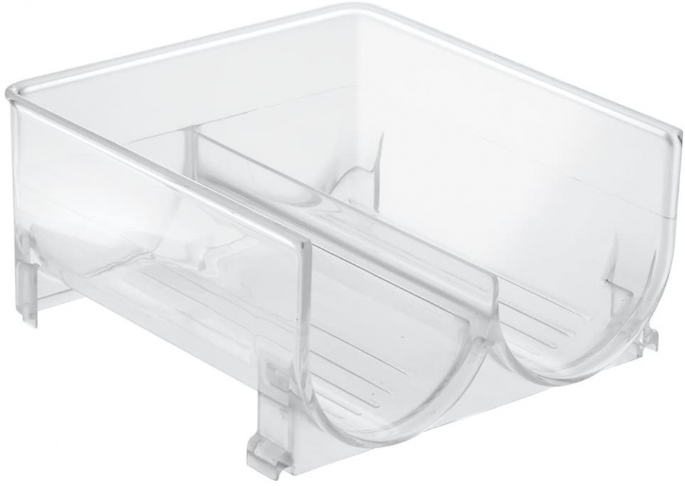 Ställ för 2 flaskor, Stapelbart, WINE & DRINK RACK, 20,3 x 20,3 x H 10,2 cm, Transparent i gruppen Förvaring / Köksförvaring / Kylskåpsförvaring hos SmartaSaker.se (42864)