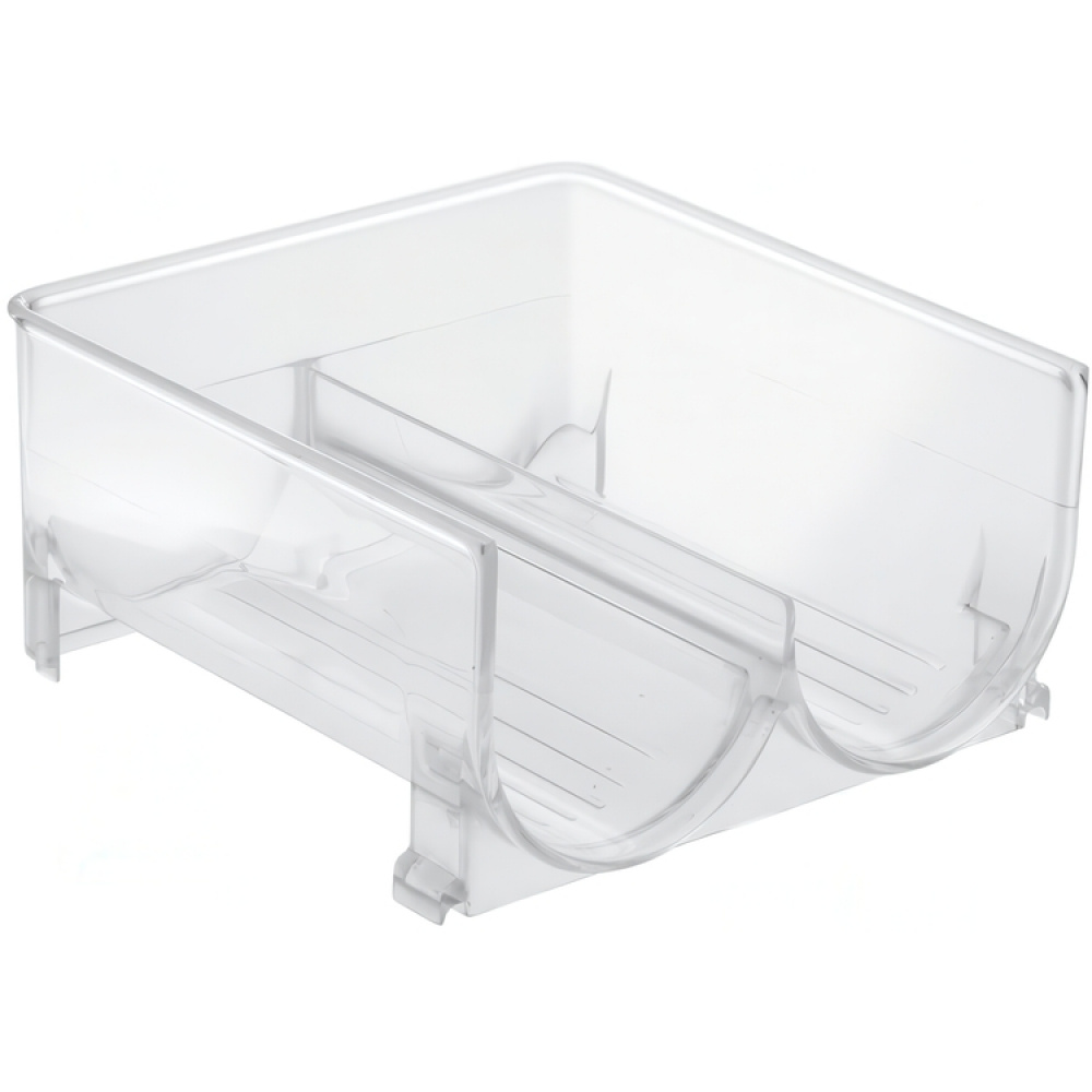 Ställ för 2 flaskor, Stapelbart, WINE & DRINK RACK, 20,3 x 20,3 x H 10,2 cm, Transparent i gruppen Förvaring / Köksförvaring / Kylskåpsförvaring hos SmartaSaker.se (42864)