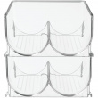 Ställ för 2 flaskor, Stapelbart, WINE & DRINK RACK, 20,3 x 20,3 x H 10,2 cm, Transparent Ställ för 2 flaskor, Stapelbart, WINE & DRINK RACK, 20,3 x 20,3 x H 10,2 cm, Transparent