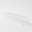 Ställ för assietter / små brickor, 10 fack, KITCHEN RACK, 24,5 x 7 x H6 cm, Vit Ställ för assietter / små brickor, 10 fack, KITCHEN RACK, 24,5 x 7 x H6 cm, Vit