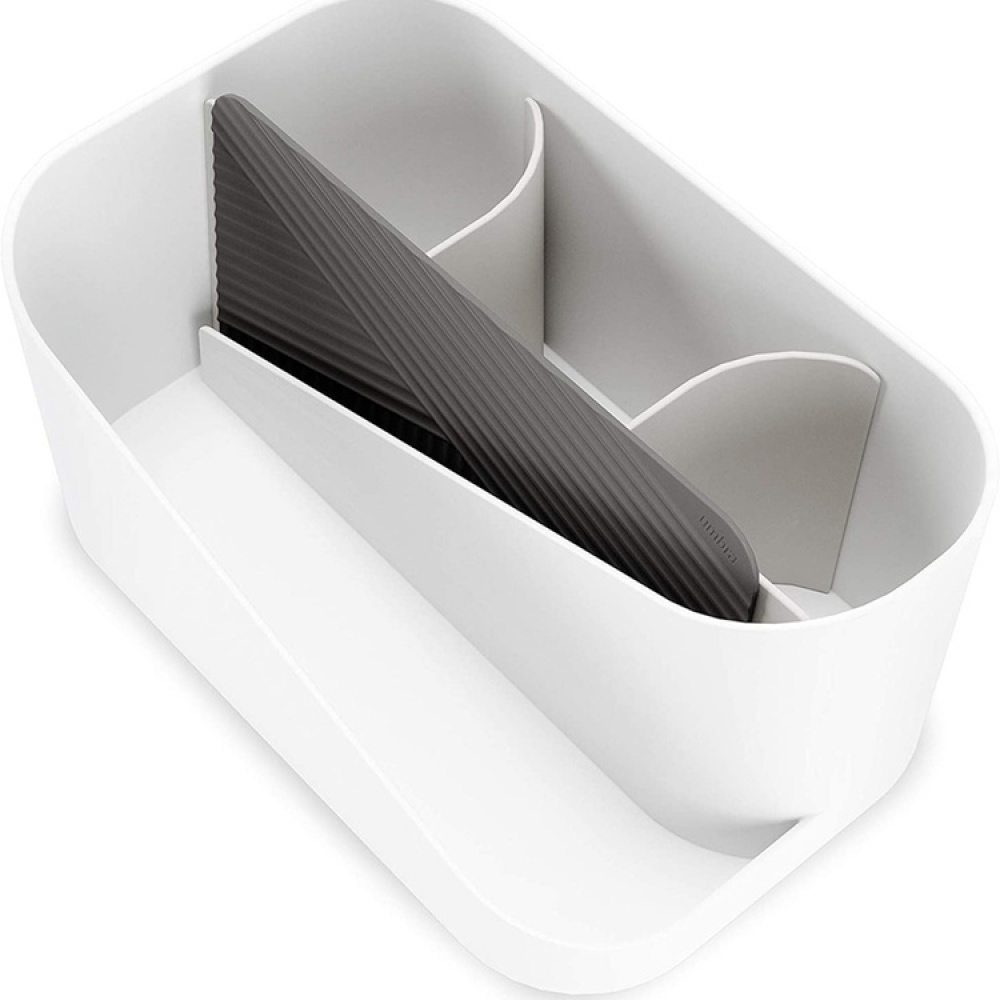 Ställ för hårtork mm , UMBRA GLAM HAIR TOOLS ORGANISER, 26,5 x 17 x H 12,5 cm, Vit / grå i gruppen Förvaring / Badrumsförvaring hos SmartaSaker.se (42870)