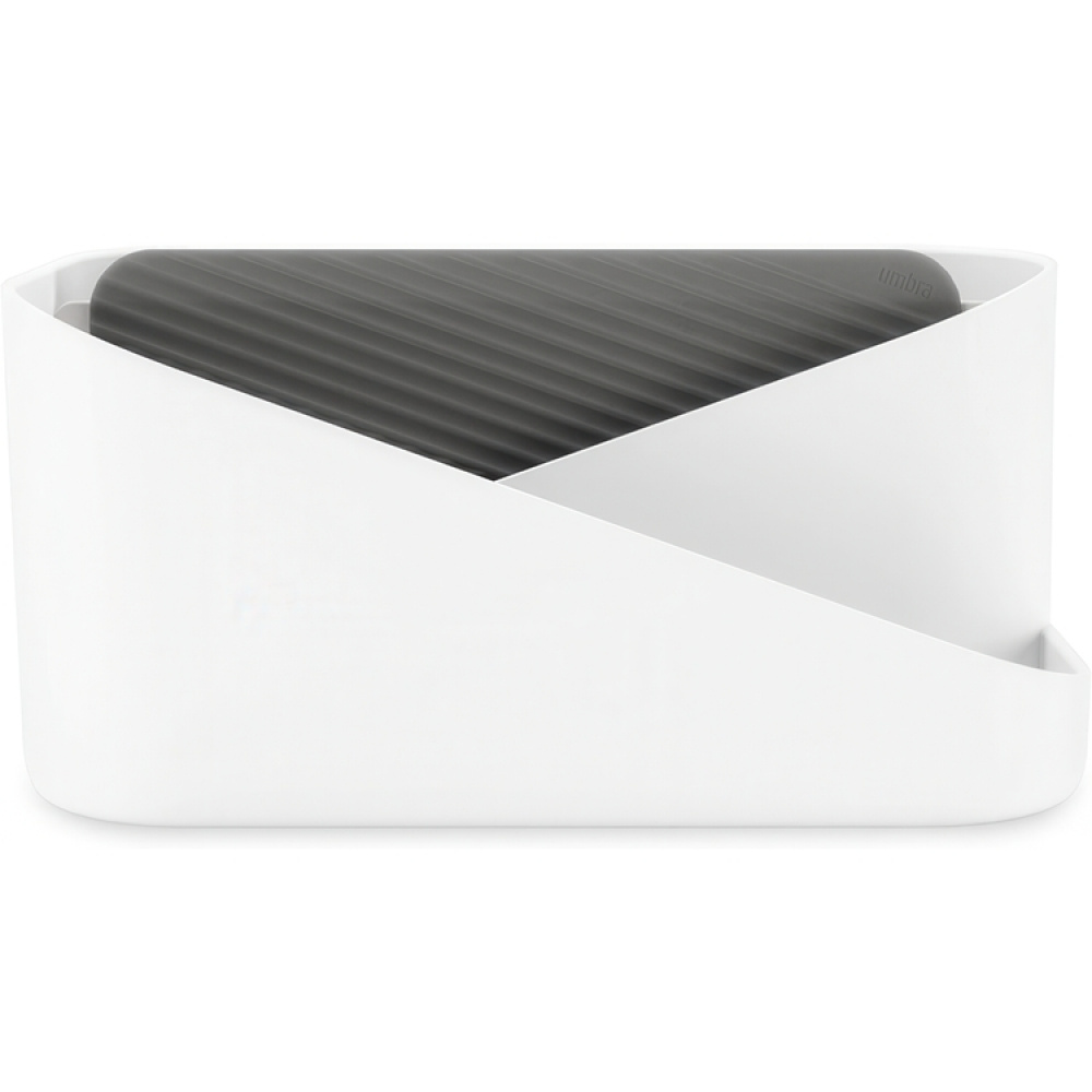 Ställ för hårtork mm , UMBRA GLAM HAIR TOOLS ORGANISER, 26,5 x 17 x H 12,5 cm, Vit / grå i gruppen Förvaring / Badrumsförvaring hos SmartaSaker.se (42870)