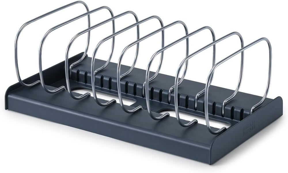 Ställ för plåtar och formar, BAKWARE ORGANISER, Joseph Joseph, 32,5 x 20,6x H 12,7 cm, Grå / Silver i gruppen Förvaring / Köksförvaring / Organisera köksskåp hos SmartaSaker.se (42872)