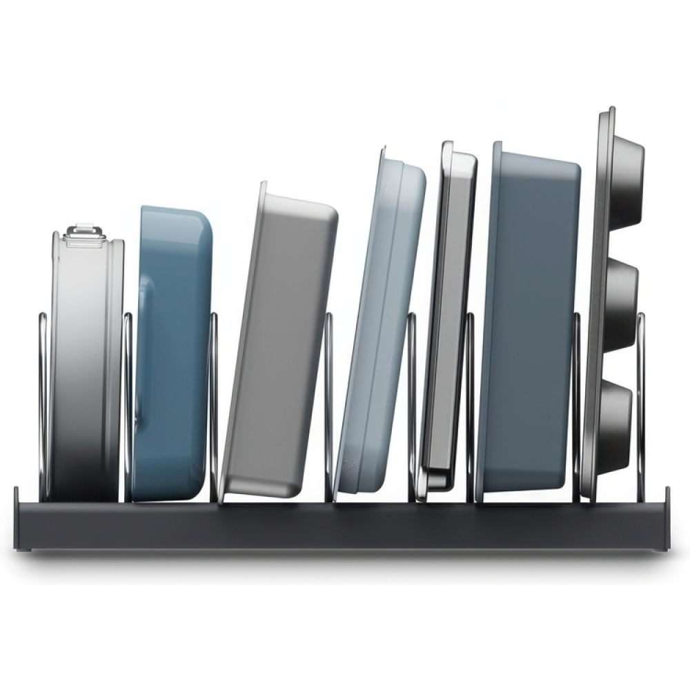 Ställ för plåtar och formar, BAKWARE ORGANISER, Joseph Joseph, 32,5 x 20,6x H 12,7 cm, Grå / Silver i gruppen Förvaring / Köksförvaring / Organisera köksskåp hos SmartaSaker.se (42872)