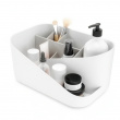 Ställ för smink, UMBRA GLAM MAKE UP ORGANISER, 26,5 x 17 x H 12,5 cm, Vit/ Ljusgrå Ställ för smink, UMBRA GLAM MAKE UP ORGANISER, 26,5 x 17 x H 12,5 cm, Vit/ Ljusgrå