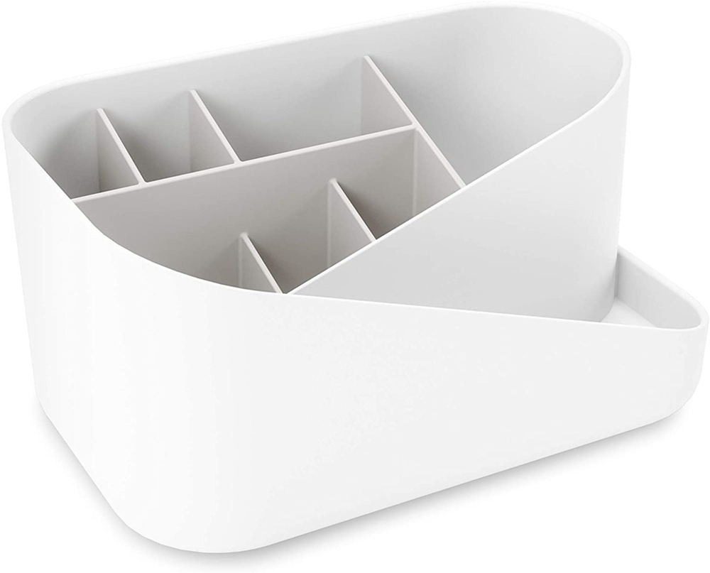 Ställ för smink, UMBRA GLAM MAKE UP ORGANISER, 26,5 x 17 x H 12,5 cm, Vit/ Ljusgrå i gruppen Förvaring / Badrumsförvaring / Sminkförvaring hos SmartaSaker.se (42874)
