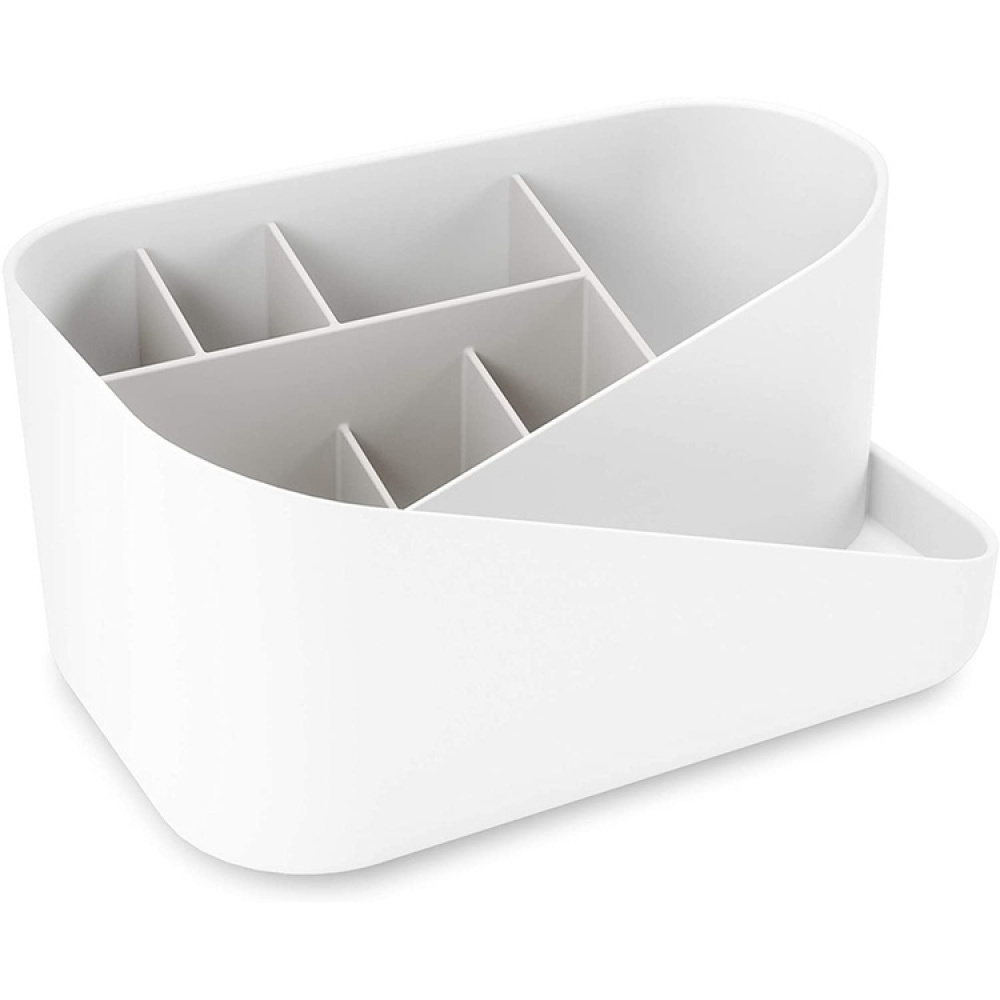 Ställ för smink, UMBRA GLAM MAKE UP ORGANISER, 26,5 x 17 x H 12,5 cm, Vit/ Ljusgrå i gruppen Förvaring / Badrumsförvaring / Sminkförvaring hos SmartaSaker.se (42874)