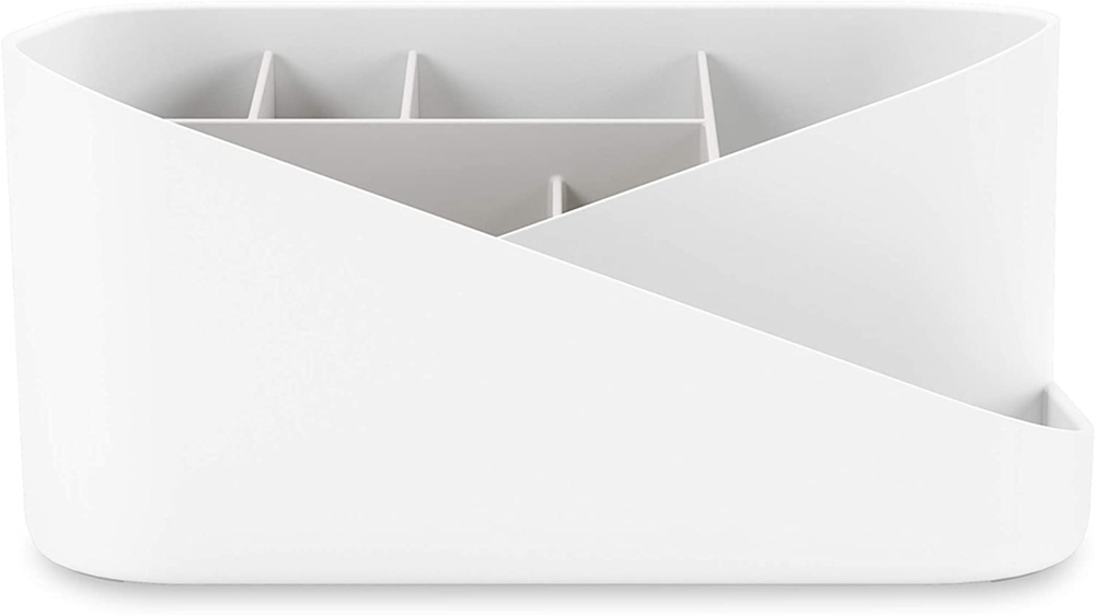 Ställ för smink, UMBRA GLAM MAKE UP ORGANISER, 26,5 x 17 x H 12,5 cm, Vit/ Ljusgrå i gruppen Förvaring / Badrumsförvaring / Sminkförvaring hos SmartaSaker.se (42874)