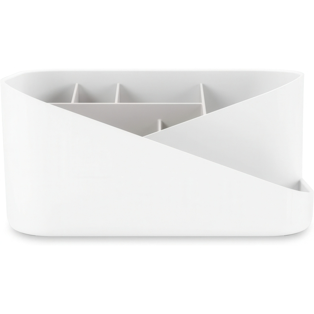 Ställ för smink, UMBRA GLAM MAKE UP ORGANISER, 26,5 x 17 x H 12,5 cm, Vit/ Ljusgrå i gruppen Förvaring / Badrumsförvaring / Sminkförvaring hos SmartaSaker.se (42874)