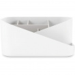 Ställ för smink, UMBRA GLAM MAKE UP ORGANISER, 26,5 x 17 x H 12,5 cm, Vit/ Ljusgrå Ställ för smink, UMBRA GLAM MAKE UP ORGANISER, 26,5 x 17 x H 12,5 cm, Vit/ Ljusgrå