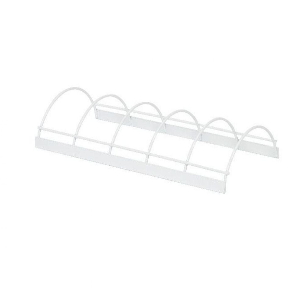 Ställ för Stekpannor. 5 fack, PAN & LID RACK, 30 x 14 x H 6,7 cm, Vit i gruppen Förvaring / Köksförvaring / Organisera köksskåp hos SmartaSaker.se (42877)