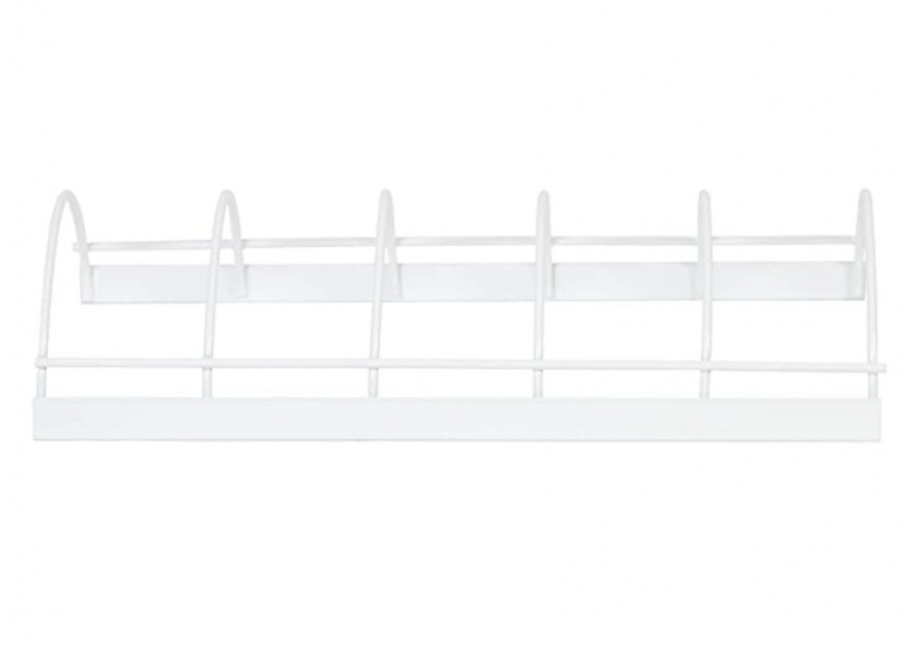 Ställ för Stekpannor. 5 fack, PAN & LID RACK, 30 x 14 x H 6,7 cm, Vit i gruppen Förvaring / Köksförvaring / Organisera köksskåp hos SmartaSaker.se (42877)