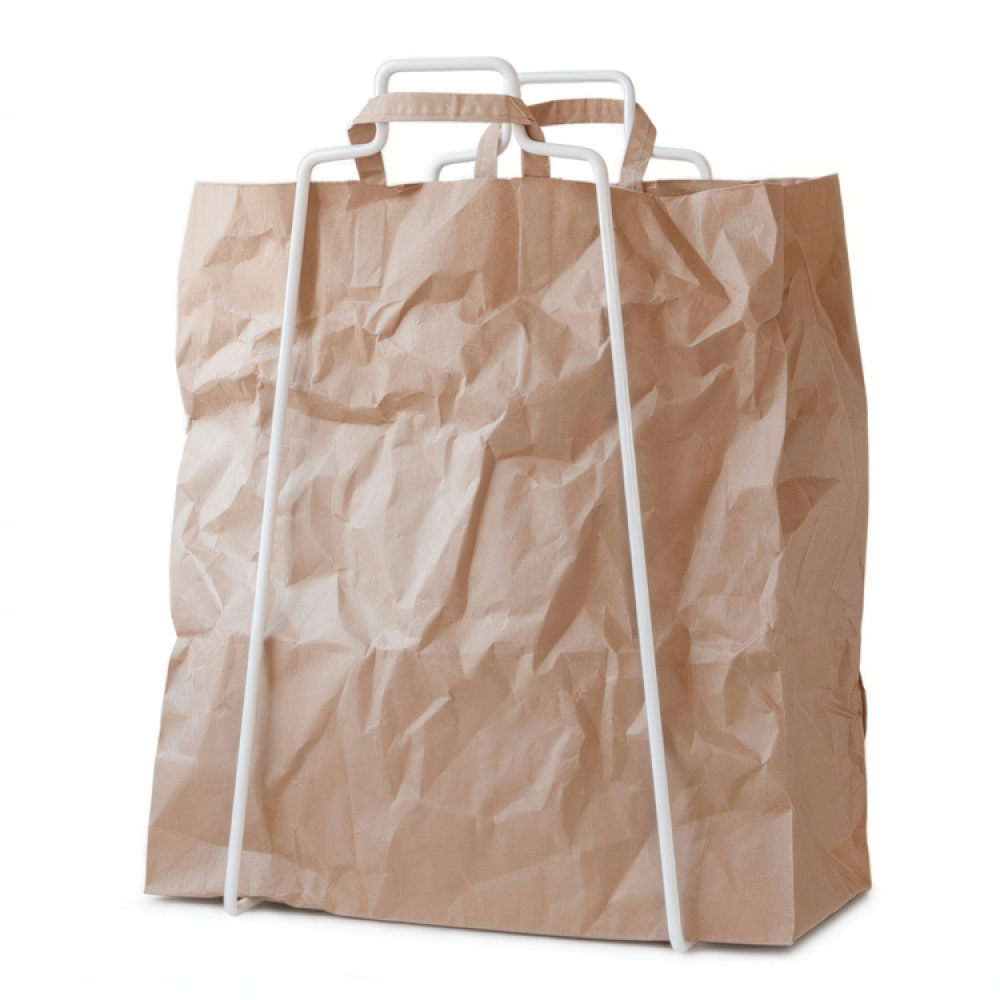 Ställning för papperskasse, HELSINKI RECYCLE BAG HOLDER, 32 x 25 x H 55 cm i gruppen Förvaring / Städförvaring och sopsortering / Sopsortering hos SmartaSaker.se (42886)