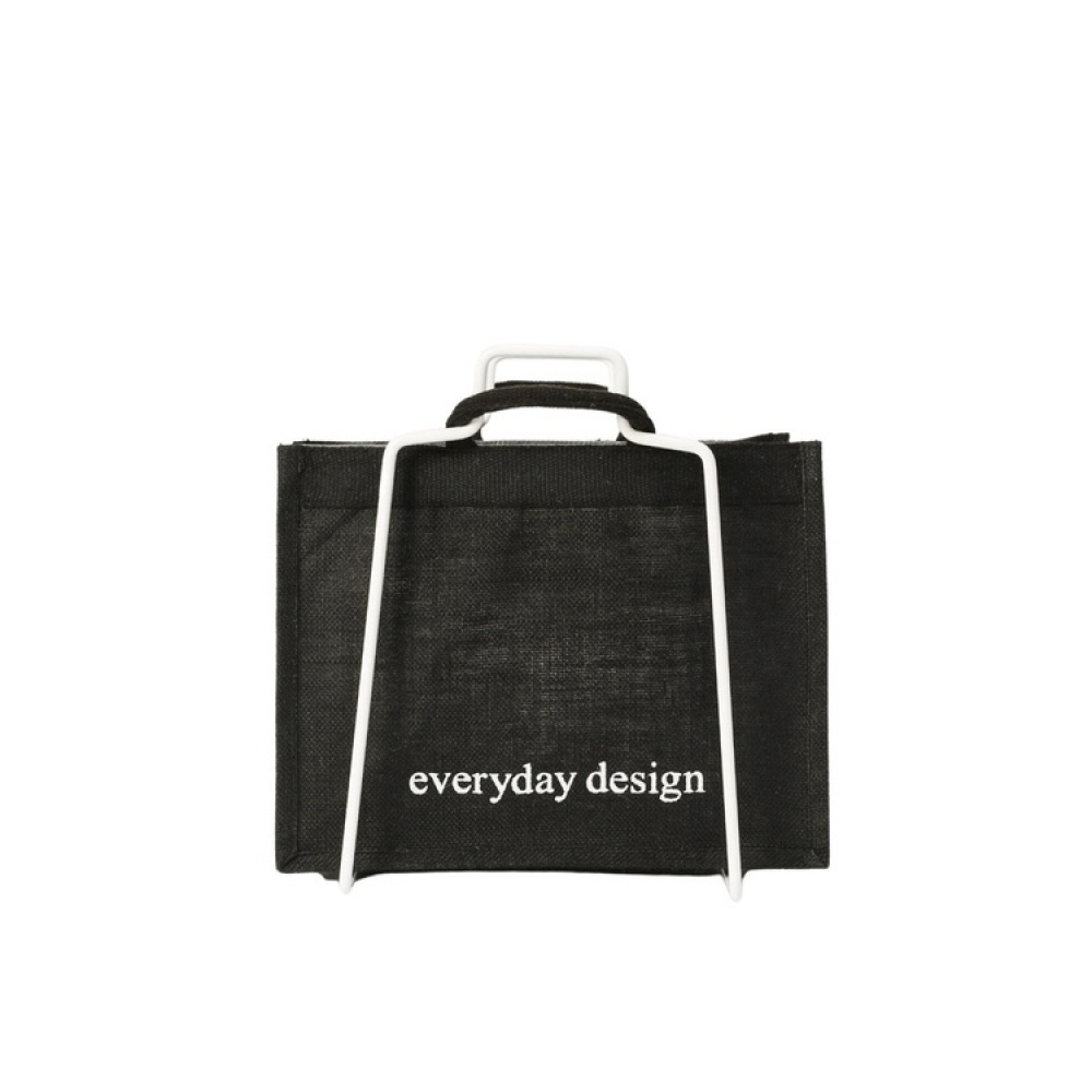 Ställning för papperskasse, Liten, LAHTI RECYCLE BAG HOLDER, 26 x 25 x H 35 cm, Vit i gruppen Förvaring / Städförvaring och sopsortering / Sopsortering hos SmartaSaker.se (42887)