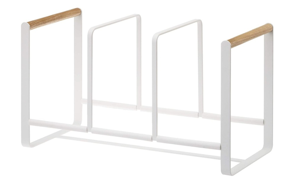 Ställning för Tallrikar, Långt, TOSCA DISH ORGANIZER, 34,5 x 16,5 x H 20 cm, Yamazaki, Vit i gruppen Förvaring / Köksförvaring / Organisera köksskåp hos SmartaSaker.se (42888)