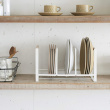 Ställning för Tallrikar, Långt, TOSCA DISH ORGANIZER, 34,5 x 16,5 x H 20 cm, Yamazaki, Vit Ställning för Tallrikar, Långt, TOSCA DISH ORGANIZER, 34,5 x 16,5 x H 20 cm, Yamazaki, Vit