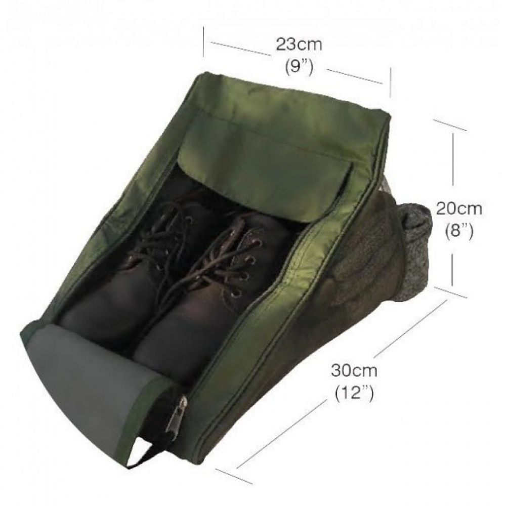 Stövelväska, HIKING BOOT BAG , 30 x 23 x H 20 cm, Garland, grön i gruppen Förvaring / Garderobsförvaring / Skoförvaring hos SmartaSaker.se (42894)