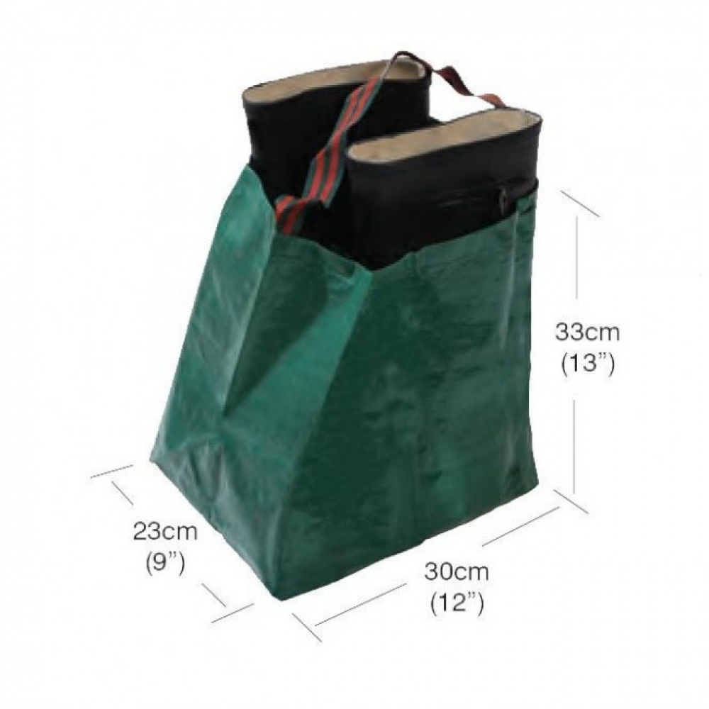 Stövelväska, MUDDY BOOT BAG , 30 x 23 x H 33 cm, Garland, Grön i gruppen Förvaring / Garderobsförvaring / Skoförvaring hos SmartaSaker.se (42896)