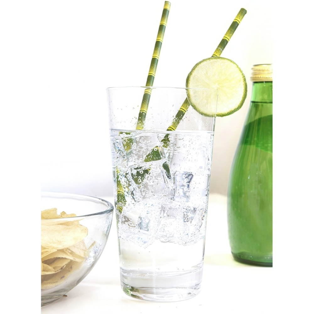 Sugrör i papper av bambu, Storpack 144 st, BAMBOO PAPER STRAWS, 20 cm, Gröna i gruppen Förvaring / Köksförvaring hos SmartaSaker.se (42906)