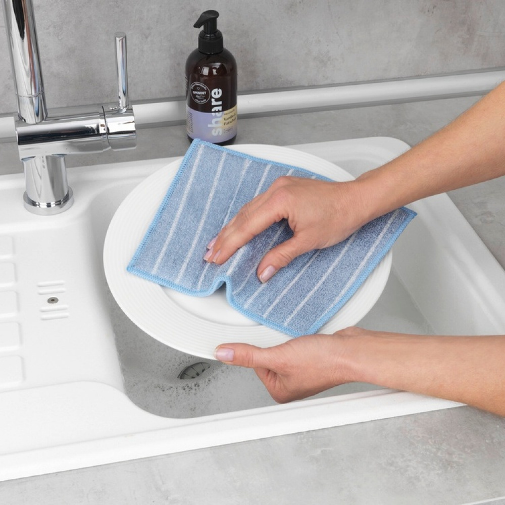 Svampar, rengör med bara vatten, 2 st, CLEANING SPONGES, 23 x 17 cm, Grå / Blå i gruppen Förvaring / Städförvaring och sopsortering / Städtrasor och borstar hos SmartaSaker.se (42908)