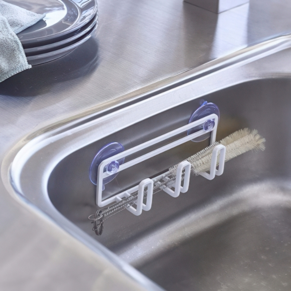 Svamphållare, Sugproppar, TOWER SPONGE HOLDER, 16 x 4 x H 5,5 cm, Yamazaki i gruppen Förvaring / Populära varumärken / Yamazaki hos SmartaSaker.se (42910)