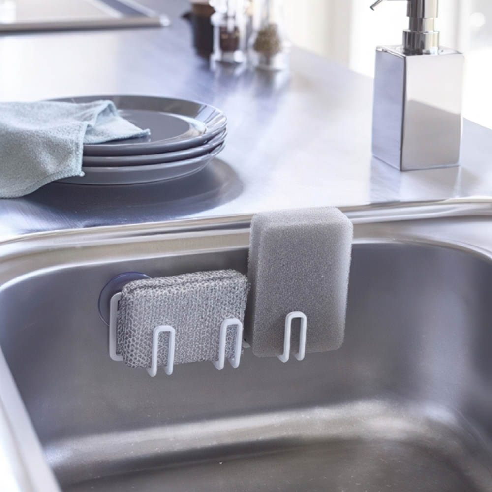 Svamphållare, Sugproppar, TOWER SPONGE HOLDER, 16 x 4 x H 5,5 cm, Yamazaki i gruppen Förvaring / Populära varumärken / Yamazaki hos SmartaSaker.se (42910)